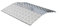 Rampa para puerta de umbral para silla de ruedas, 60 cm de longitud, aluminio