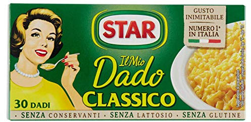 STAR Il Mio Dado Classico, Ricco di Sapore, Verdure e Olio Extravergine d'Oliva, 30 Dadi, 300gr, senza conservanti, senza lattosio e senza glutine. Ottimo insaporitore per ogni ricetta