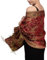 Achillea Damen Achi23 Pashmina-Schal, burgunderfarben, 28 W x 76 L