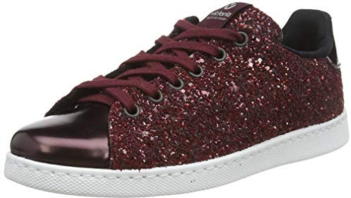 Victoria Femmes Deportivo Glitter Baskets, Rouge (Burdeos 41), 37 EU