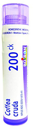 Boiron Coffea Cruda 200ck Homeopathic Medicine for Sleeplessness with Mental Hyperactivity - Pack of 3 (240 Pellets)