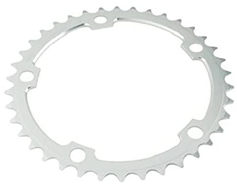 Motodak - Plato de Carretera (diámetro 130 mm, 40 Dientes, Plata miche 8/9/10 V) 5 Ramas.
