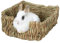 QUUY Natürliches Gras Haustier-Nest, Naturbett und Grasnest für Meerschweinchen, Chinchillas und Kaninchen, gewebt, Schlafkiste