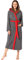 Ladeheid Damen Frottee Bademantel aus 100% Baumwolle LA40-191 (Dunkelgrau-12/Rot-26, S)