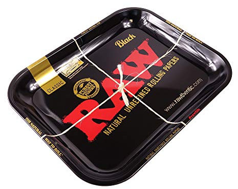 RAW Black Tray LARGE, Roll-Unterlage aus Metall 10 Trays