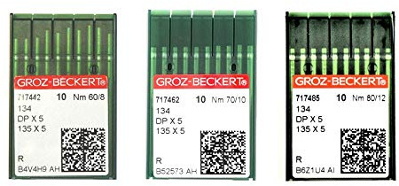 Groz-Beckert Nähmaschinenadel 134 DPx5 Finas (60-70-80), 5 Stück