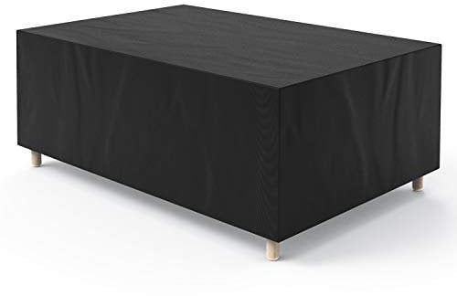 Garden Furniture Covers, 180x120x74cm Waterproof, Anti-UV, Heavy Duty 420D Oxford Fabric Rattan Furniture Cover for Cube Set, Patio Furniture, Outdoor - Black