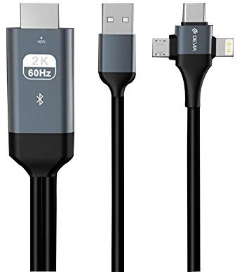 Adaptador HDMI a Type-C/Micro USB/Apple Lightning