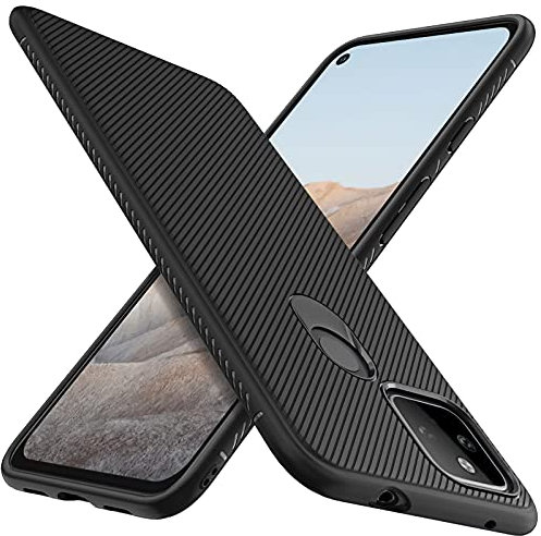 iBetter Hülle Kompatibel mit Google Pixel 5A, Ultra Thin Schutzhülle Tough Handyhülle.Schwarz