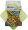 alldoro 63068 - Push & Play Silikon Fidget Spielzeug ca. 12 cm eckig, Pop it Anti Stress Fingerspielzeug, Bubble Push Toy für Stressabbau, für Kinder und Erwachsene, Glow in The Dark Gelb