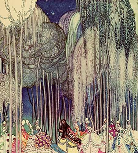 CloudShang Kay Nielsen Bild Vintage Mode Märchen Illustration Poster Anime Leinwand Gemäldedrucke Kay Nielsen Wand Bilder Bild Kinderzimmer Kinderzimmer Wand Dekor G15102