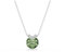 Swarovski Pendentif Bella V, Taille ronde, Vert, Placage de ton or