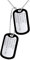 Custom4U Personalisierte Herren Dog Tag Kette mit Gravur Edelstahl Militärischen Erkennungsmarken Silber mit eigener Gravur Anhänger für Herren mit 60cm Kugelkette für Männer Jungen