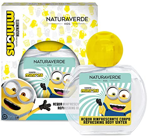 Naturaverde | Kids - Minions - Eau de Toilette Spray für Kinder, angenehmer Duft auf der Haut, enthält Alkohol, Natural Spray, 50 ml
