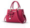 ADITAM Damenhandtasche PU-Leder Umhängetasche Reisetasche mit oberem Griff Mode Umhängetasche mit Bowknot-Anhänger Double The Comfort