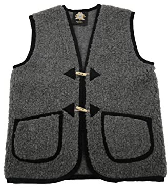 Wollweste Unisex Colorado Anthrazit Weste Merinowolle kuschelig weich & warm Größe 3XL
