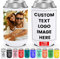HooAMI Sublimation Blanks Dose Kühler, personalisiertes Bier können kühlere Ärmel Neopren Getränkehalter für Hochzeit, Grill, Strandparty, Geburtstage(12 * 9.5cm)