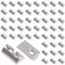 Yeepeo 50 Stück Nutensteine mit kugel Nut 8, 30-Serie Nutenstein M6 Gewinde mit Zentrierung Steg, Kohlenstoffstahl Gleitmutter mit Federkugel T Nutsteine Set für Aluminiumprofil-Extrusionsschlitz