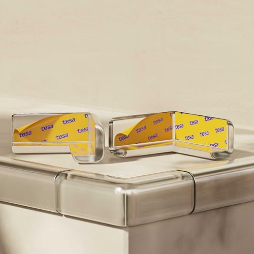 Adlersfeld® Kantenschutz Baby | 6 Meter + 10x Eckenschutz Baby | Selbstklebender Tischkantenschutz für Babys & Kinder | Starker Halt | Eckenschutz Kantenschutz Selbstklebend (Transparent)