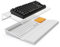 Tilted Keyboard Stand w/Wrist Rest & Storage Tray - Klearlook Angle Adjustable Keyboard Riser for Desk,16.9x7.3in Ergonomic Acrylic Computer Keyboard Holder, Comfortable Typing for Home Office-White