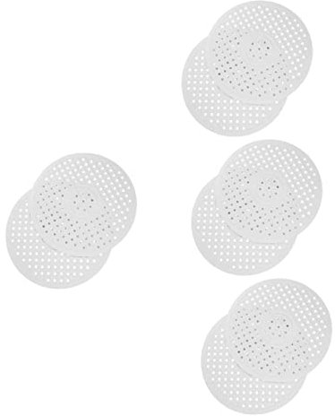 Abaodam 8 Stk Tischset Abtropfen Lassen Spülbeckenschutzmatte Küchenarbeitsplatte Silikon Waschbecken Matte Brillenspülschutz Abtropfmatten Für Geschirr Wasserfiltermatte Runden Gummi Weiß