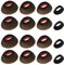 VGOL 8 Paar schwarze Silikon-Ohrstöpsel für In-Ear-Kopfhörer, kompatibel mit JBL Tune Flex, 4 Größen (XS/S/M/L)