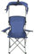 HUOLE Chaise Pliante Camping avec Parasol Chaise Pliante légère de Camping - avec accoudoir et Porte-gobelet - Chaise de pêche - Chaise de Voyage Pratique (1, Bleu Marine, 50 * 50 * 90/120CM)