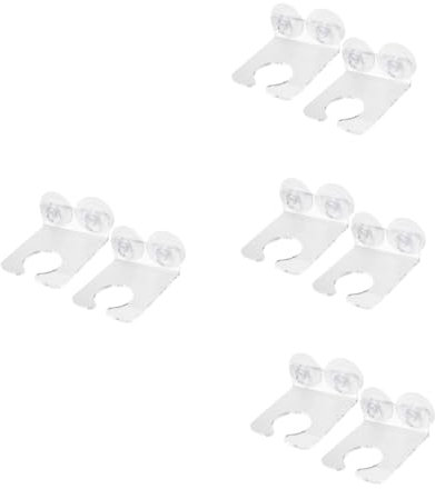 Cabilock 8 STK Weinglasregal Weinflaschenhalter saugnapfhalter dusche badewanne bierhalter Weinglasständer Saugnapf Weinglas Halter Badewanne Weinbecherhalter Weinbecherständer Acryl