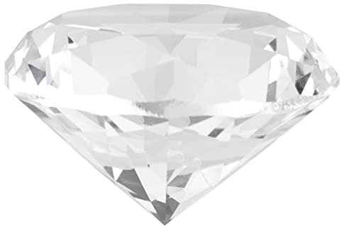 Fake Rock Klarer Briefbeschwerer Synthetischer Diamantstein Großer Klarglas Künstlicher Kristall Schmuck Briefbeschwerer