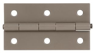 Alberts 821791 DURAVIS® Scharnier | schmal | perlbeige duplexbeschichtet RAL 1035 | Größe 80 x 40 x 1,25 mm | 20er Set