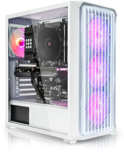SYSTEMTREFF High-End Gaming PC Intel Core i5-14400F 10x4.7GHz | Nvidia RTX 5060 TI 8GB DX12 | 1TB M.2 NVMe | 32GB DDR4 RAM | WLAN Desktop Computer Rechner für Gamer, Zocker & Streamer