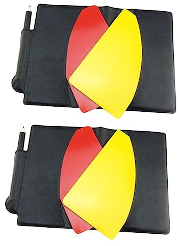 KITANDOVE Schiedsrichterkarten Satz Tragbare Fußballkarten Professionelles Schiedsrichter-Set PVC-Material Spielzubehör