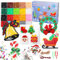 LULUETPUE Weihnachten Bügelperlen Set, WeihnachtenSteckperlen mit Aufbewahrungsbox, Platten, Benutzerführung, Kinder DIY Perlen für Schmuck Deko, Verzierungen und 3d Geschenk Bastelideen ab 3 jahre