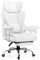 GTPLAYER Gaming Chair, Executive Office Desk Ergonomic Computer Chair with Footrest Heavy Duty High Back Lumbar Support Home Recliner Swivel Chairs (White)