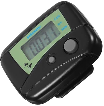BCOATH 2 Stücke LCD Display Schrittzähler Pedometer Digital Pedometer Für Walking Schritt Kalorien Zähler Tracker Schwarz