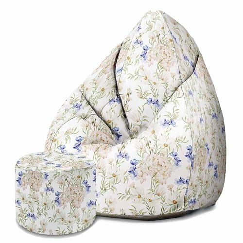 DreamRoots Sitzsack Erwachsene Velvet Samt, Amazing Floral