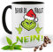 Grinch Tasse mit Lustigem Spruch, Bevor du fragst Nein! |Geschenk Idee| Kaffee Tee Bürotasse | Fototasse, Motivtasse | Kaffeetasse, Teetasse |Keramik (Schwarz)