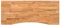 vidaXL Schreibtischplatte Hellbraun 120x50x2,5 cm Massivholz Eiche, Arbeitsplatte, Küchen Arbeitsplatte, Ersatztischplatte, Tischplatte