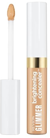 Revlon Glimmer Brightening Concealer Anti-Concealer 135 9 ml | Concealer mit leichter Deckkraft, Vitamin C, Koffein und Steviosid, ohne Übertragung, 24 Stunden Halt