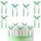 30Pcs Green Bows Cake Toppers, Green Bows Cake Decorations, Bows Decorations for Birthday Wedding Anniversary Baby Shower Cake Decorations,Green Bows for Gift Wrapping, Christmas Tree Decor Supplies