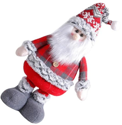 PRETYZOOM Weihnachtsmann Figur Ausgestopft Weihnachtsmann Dekoration Statue Zum Basteln Home Ornament Weihnachtsdekorationen