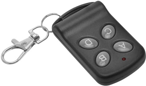 NUOBESTY Mando Llaveros Remoto De Puerta De Garaje 4 Botones 433 MHz Control Inalámbrico Código De Aprendizaje para Puertas De Garaje y Persianas 1 Unidad