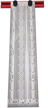Edelstahl Silber T Souveräne Bruch Lineal Messwerkzeug für Tischler (30,5 cm / 12 Zoll)