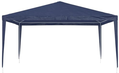 4x4 m Partyszelt Blau - Gartenzelt Wasserdicht & UV-beständig, Gartenpavillon mit Eisenrahmen fur Garten, Party, Camping, Outdoor