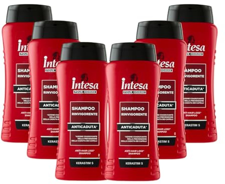 INTESA POUR HOMME | Shampoo Anticaduta Uomo, 6x300 ml