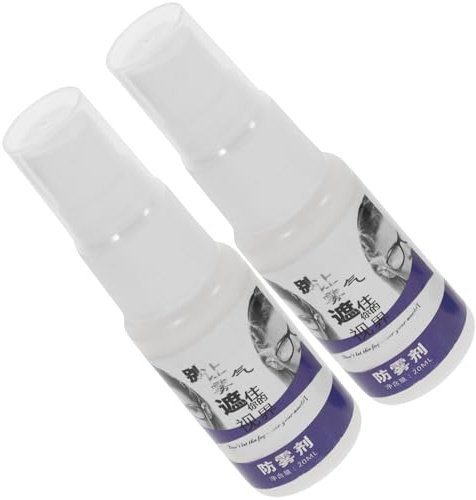 Antibeschlagspray für Brillengläser, 2 Flaschen aus Abs, Weiß