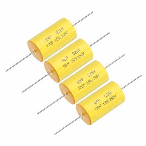 QUARKZMAN 4 Stück 12uf Frequenzweiche Kondensator 250V Axial Audio Lautsprecher Weichen MKP Film Kondensator