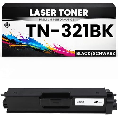 Toner TN-321BK für Brother kompatibel Schwarz TN321BK wie Original für Brother HL-L8250CDN, HL-L8350CDW, MFC-L8850CDW, HL-L8350CDWT, MFC-L8600CDW
