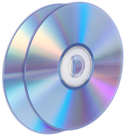 jojofuny 2pcs Recordable Cd-r Discs for Music and Data Writable Blank Audio Cds Digital Audio Media Discs Compatible with Standard CD Drives