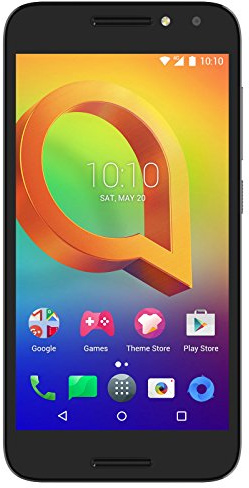 Alcatel A3 - Smartphone Pantalla de 5 (4G, cámara de 13MP y frontal de 5MP, 1.5GB RAM, 16GB ROM, Android), negro